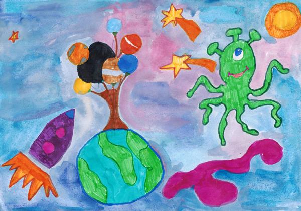 Конкурс рисунка «МИР ГЛАЗАМИ ДЕТЕЙ» Галерея "Необычные планеты мечты" custom text