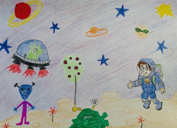 Конкурс рисунка «Космические приключения» Галерея «Я на космической планете» custom text